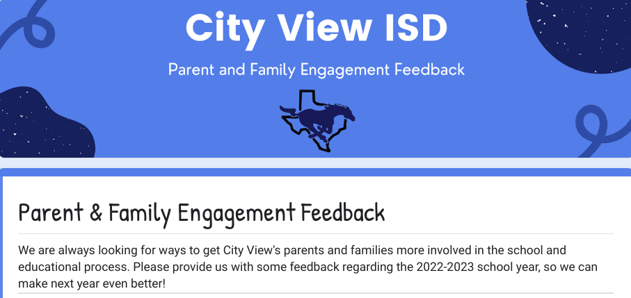 Parent & Family Engagement Feedback